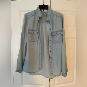 Denim Button-down Shirt